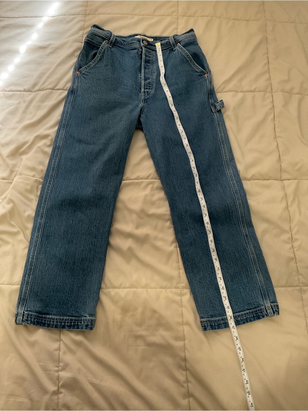 Levi’s ribcage straight ankle carpenter jeans